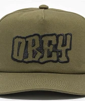 Obey OG Olive Snapback Hat