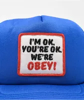 Obey Okay Blue Trucker Hat