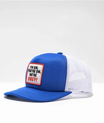 Obey Okay Blue Trucker Hat