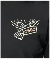 Obey One Love Black Long Sleeve T-Shirt