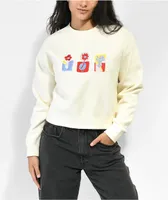 Obey Planter Natural Crop Crewneck Sweatshirt