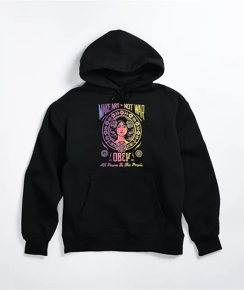 Obey Power To The People Black Hoodie