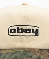 Obey Rankin Natural & Camo Snapback Hat