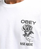 Obey Rise Above Rose White T-Shirt