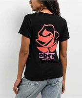 Obey Rose Collage Black T-Shirt