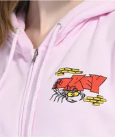 Obey Scorpion Pink Zip Hoodie