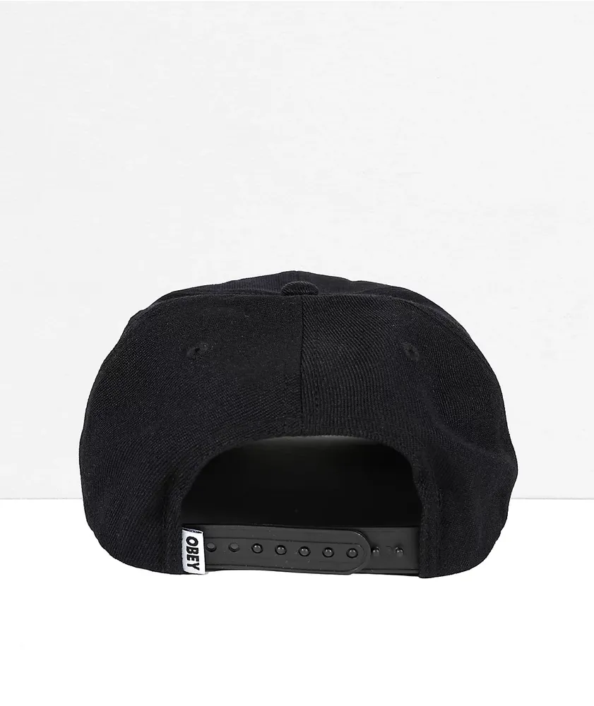 Obey Scribbles Black Snapback