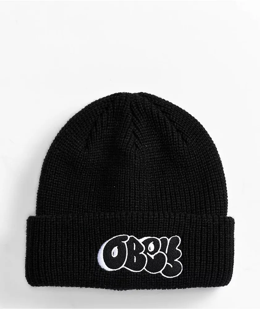 Obey Slap Black Beanie