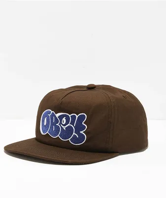 Obey Slap Brown Snapback Hat 