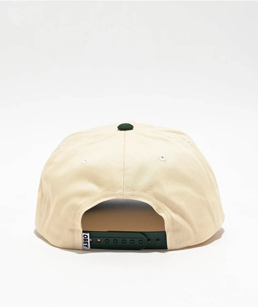 Obey Sound Twill Natural Snapback Hat