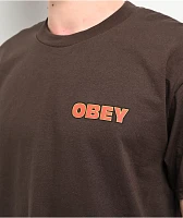 Obey Star Brown T-Shirt