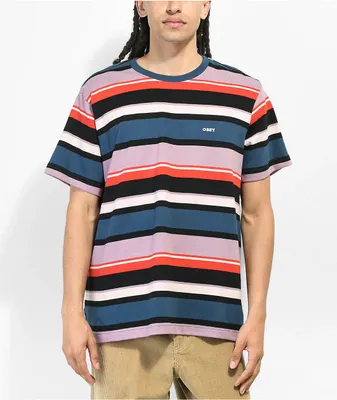 Obey Storming Stripe Knit T-Shirt