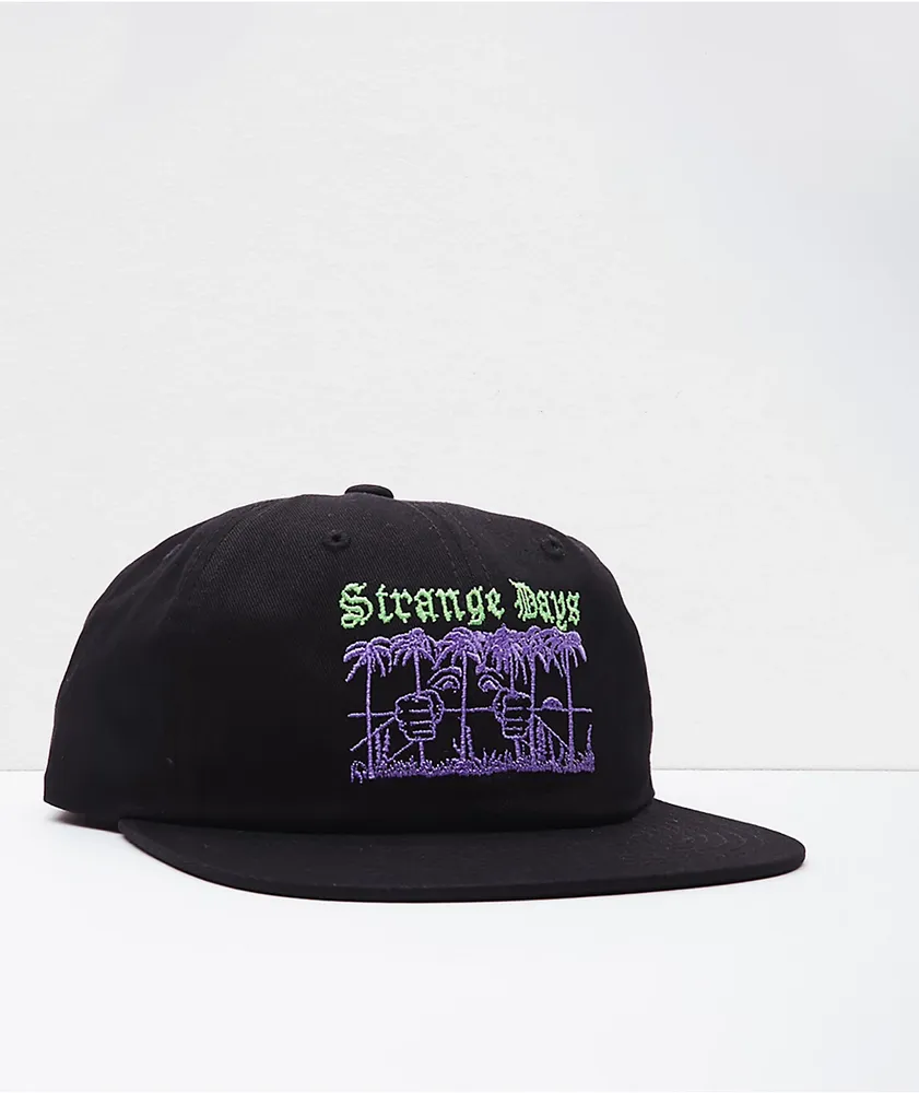 Obey Strange Days Black Strapback Hat