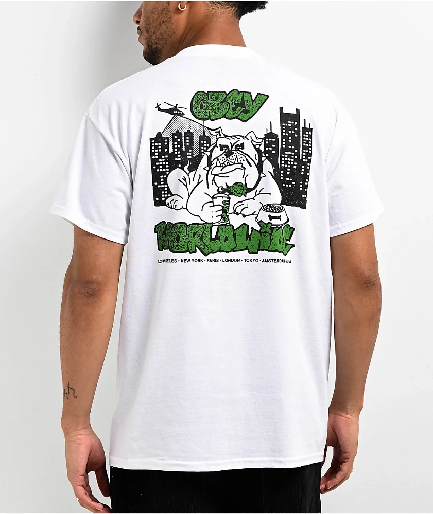 Obey Street Dog White T-Shirt