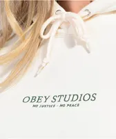 Obey Studios Off White Hoodie