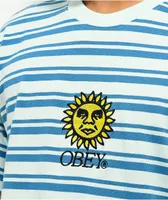 Obey Sunrise Blue Stripe T-Shirt