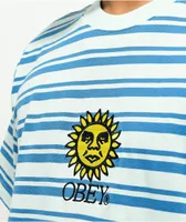 Obey Sunrise Blue Stripe T-Shirt