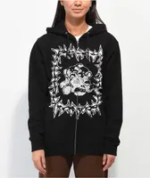 Obey Tough Love Black Zip Hoodie