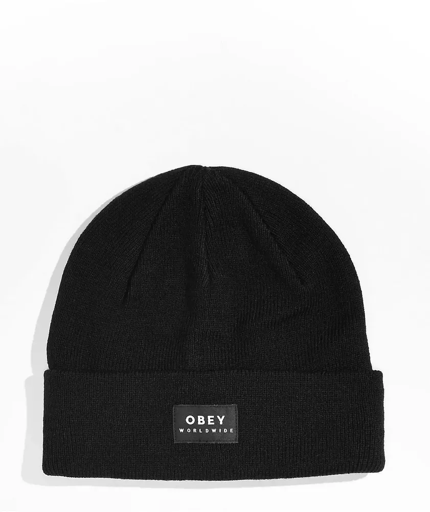 Obey Vernon II Black Beanie