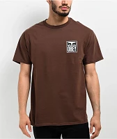 Obey Vision Of Obey Brown T-Shirt