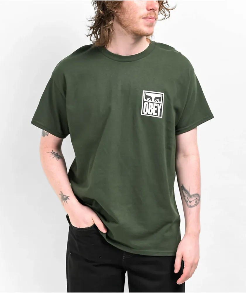 Obey Vision Of Obey Green T-Shirt
