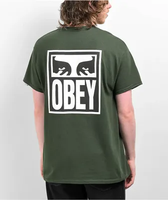 Obey Vision Of Obey Green T-Shirt
