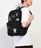 Obey Wanderer Black Backpack