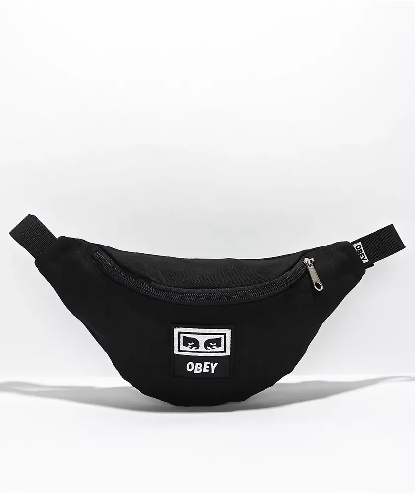 Obey Wasted Black Fanny Pack