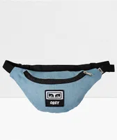 Obey Wasted Light Blue Denim Fanny Pack