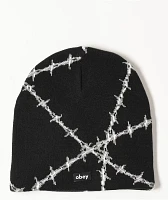 Obey Wire Black Skully Beanie