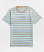 Odd Future Blue, Purple, & Tan Stripe T-Shirt