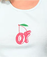 Odd Future Cherry Light Blue Crop Tank Top