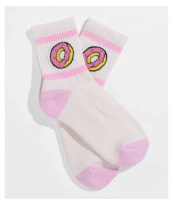 Odd Future Donut Pink & White Crew Socks