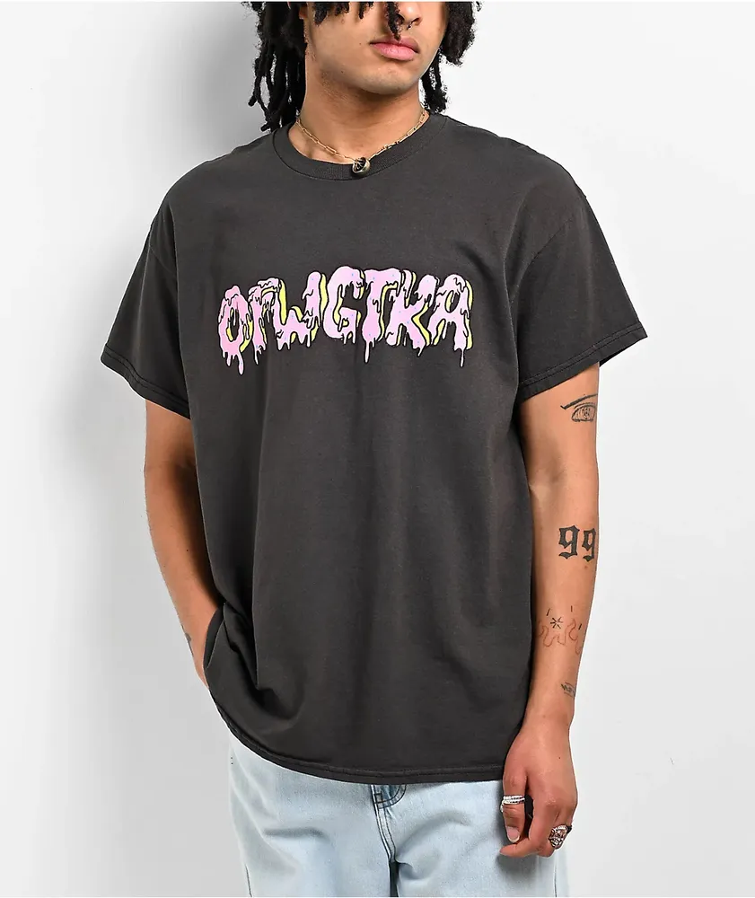 Odd Future Drip Logo Black Wash T-Shirt 