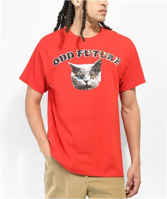 Odd Future Geo Cat Red T-Shirt