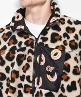 Odd Future Leopard Brown Fleece Jacket