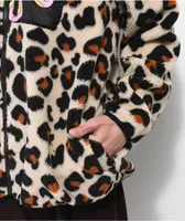 Odd Future Leopard Brown Fleece Jacket