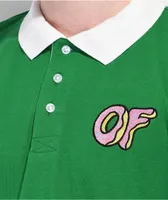 Odd Future Logo Green Long sleeve Polo Shirt