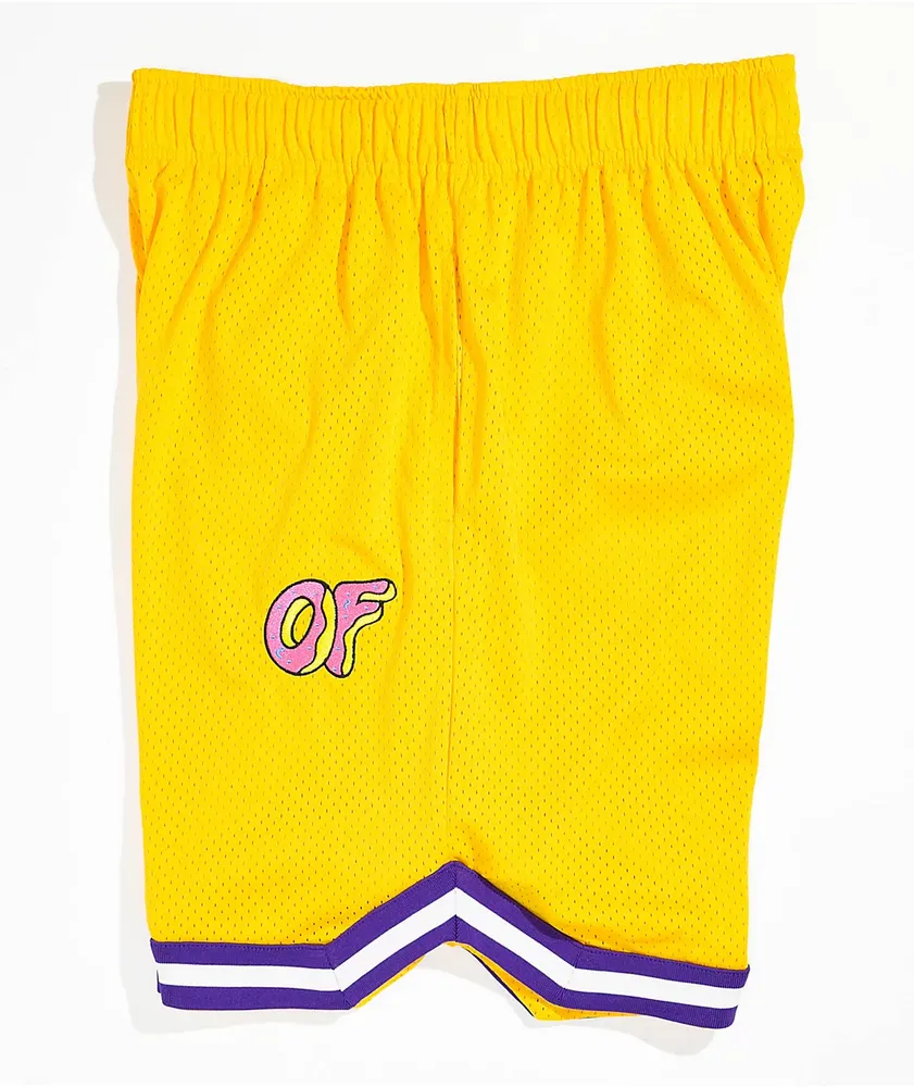 Odd Future OFWGKTA Yellow Basketball Shorts