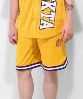 Odd Future OFWGKTA Yellow Basketball Shorts