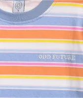 Odd Future Orange, Periwinkle & White Stripe T-Shirt