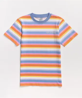 Odd Future Orange, Periwinkle & White Stripe T-Shirt
