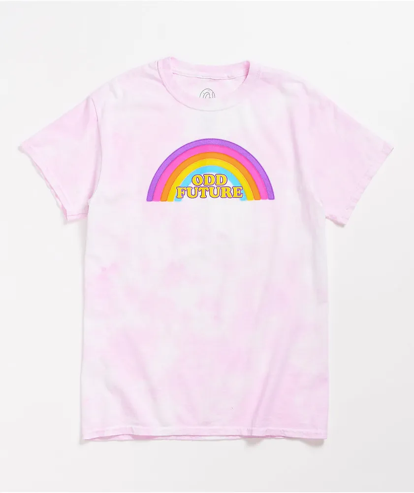 Odd Future Over The Rainbow Pink Dye Wash T-Shirt