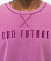 Odd Future Overdyed Panel Pink Crewneck Sweatshirt