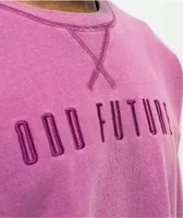 Odd Future Overdyed Panel Pink Crewneck Sweatshirt