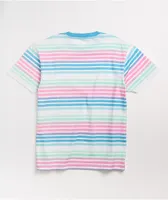 Odd Future Pink, Blue & Mint Stripe T-Shirt