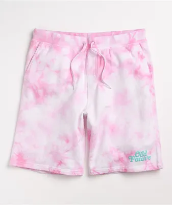 Odd Future Pink Tie Dye Sweat Shorts