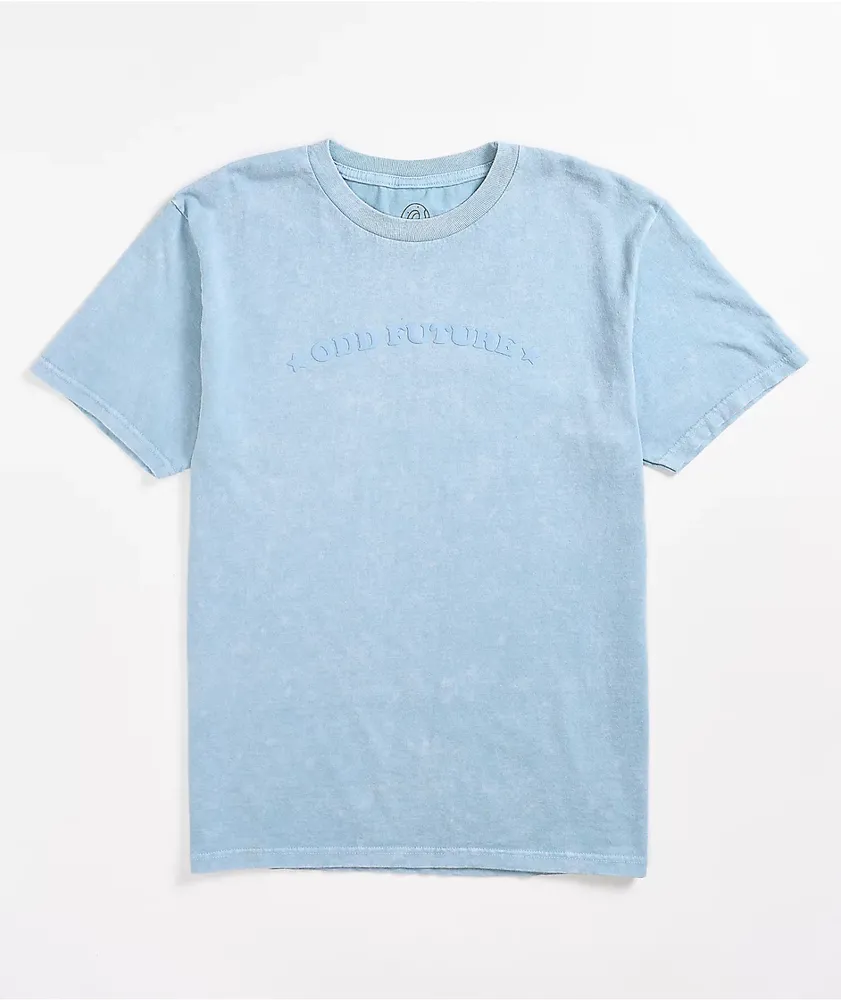 Odd Future Puff Print Blue Wash T-Shirt