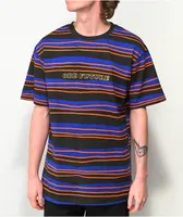 Odd Future Purple, Black, & Orange Striped T-Shirt