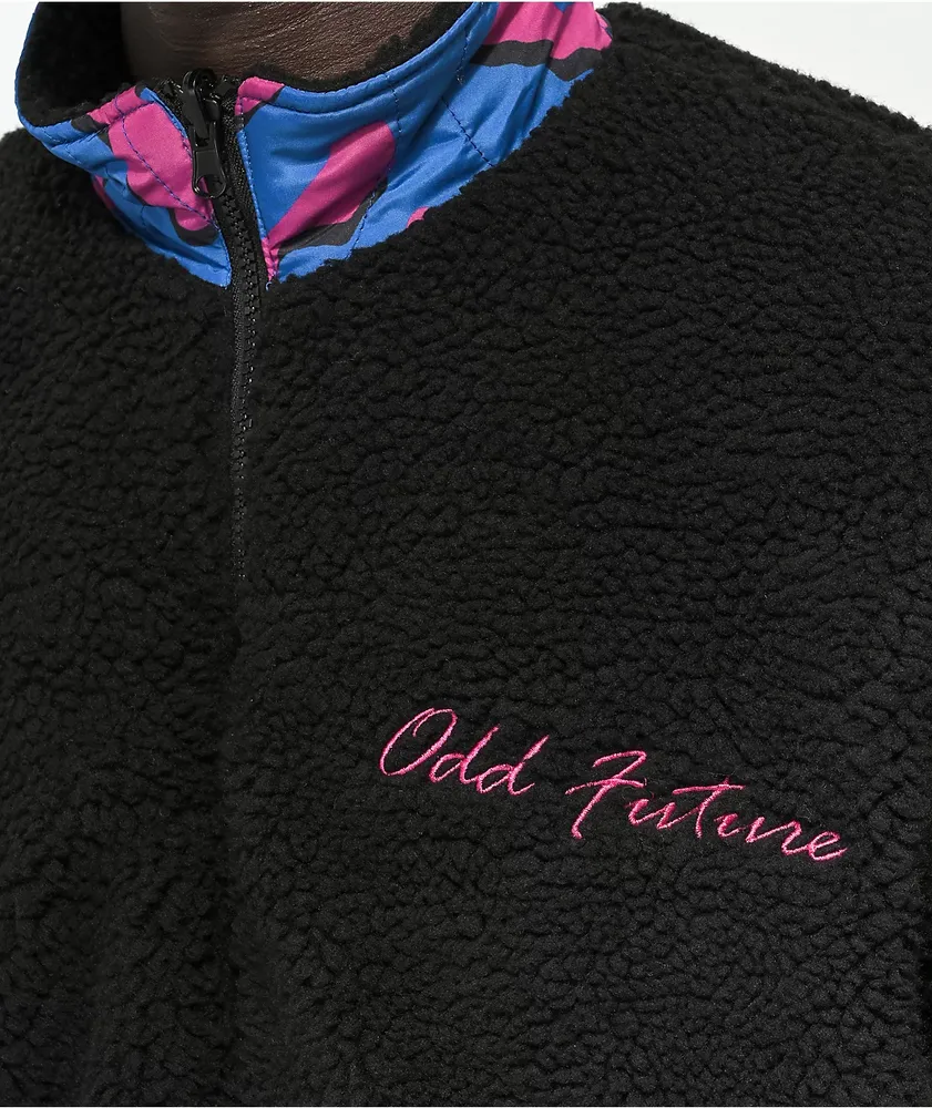 Odd Future Reversible Cheetah Fleece Jacket